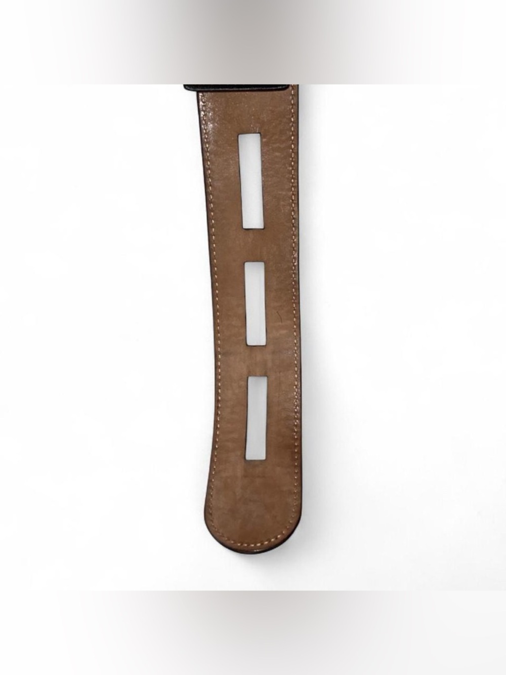 Fendi Vintage Leather Gold Logo Belt - Picture 7 of 8